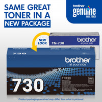 Brother Genuine Standard-yield Printer Toner Cartridge, TN730