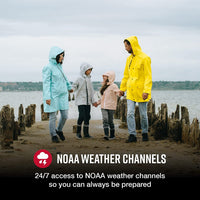 Cobra RX685 Walkie Talkies Two-Way Radios (Pair), 40-mile Range and 60 Channels with 121 Privacy Codes - IP54 Waterproof & NOAA Weather Alerts