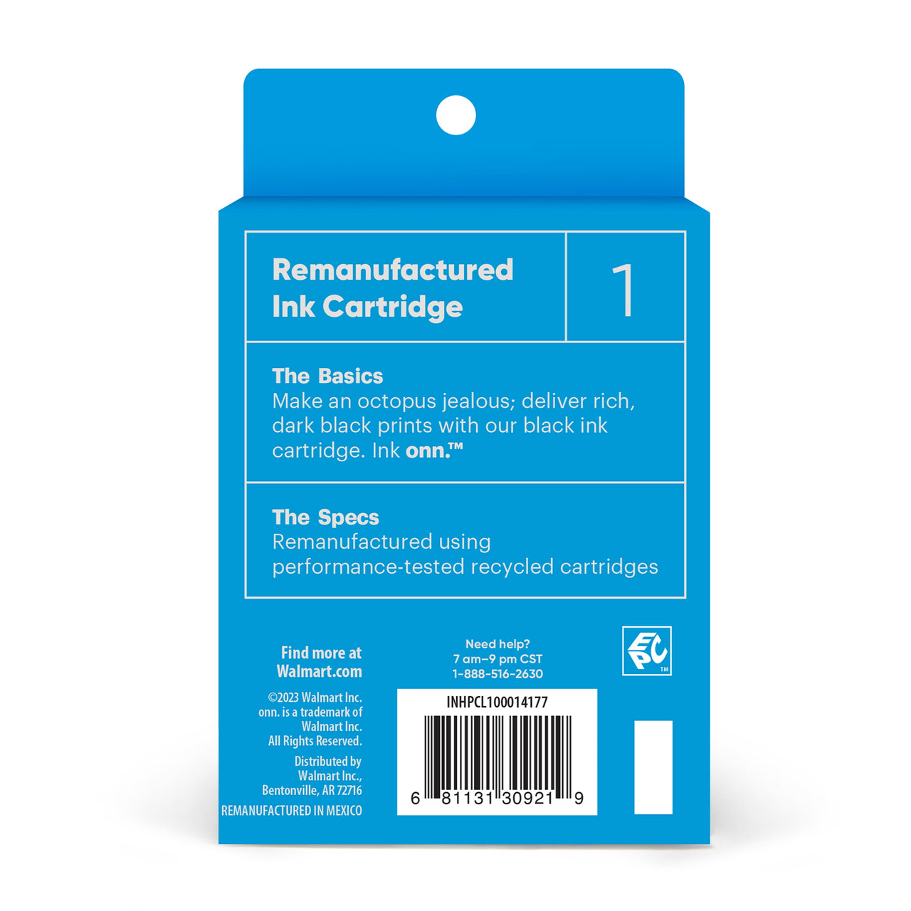 onn HP 61 Printer Ink Cartridge, Black (Remanufactured)