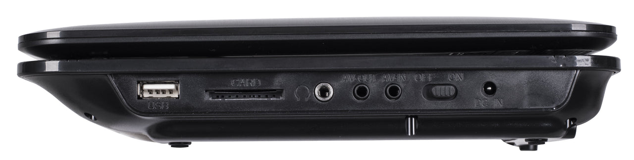 onn 10-Inch Black 480p Portable DVD Player Kit with Screen Swivel and Built-in Speakers