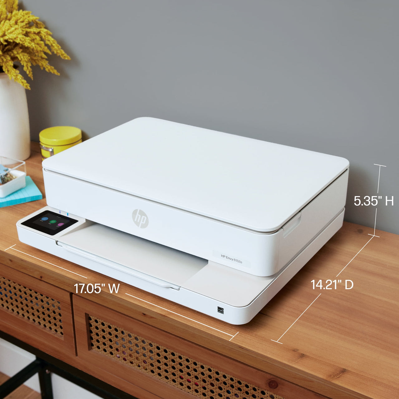 HP Envy 6152e Wireless All-in-One Color Photo Inkjet Printer, Scanner, Copier, 3mos FREE Instant Ink