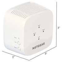 NETGEAR - AC750 WiFi Range Extender and Signal Booster, Wall-plug, 750Mbps (EX3110)