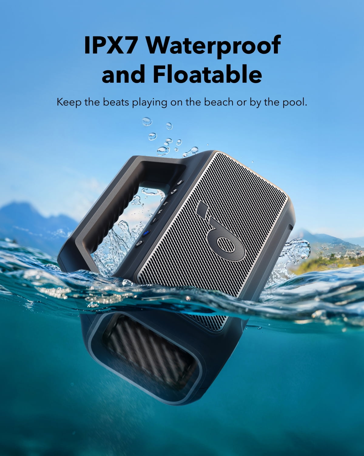 Soundcore Boom 2 SE Outdoor Speaker, 30W, BassUp Technology, 18H Playtime, IPX7 Waterproof, Floatable, New
