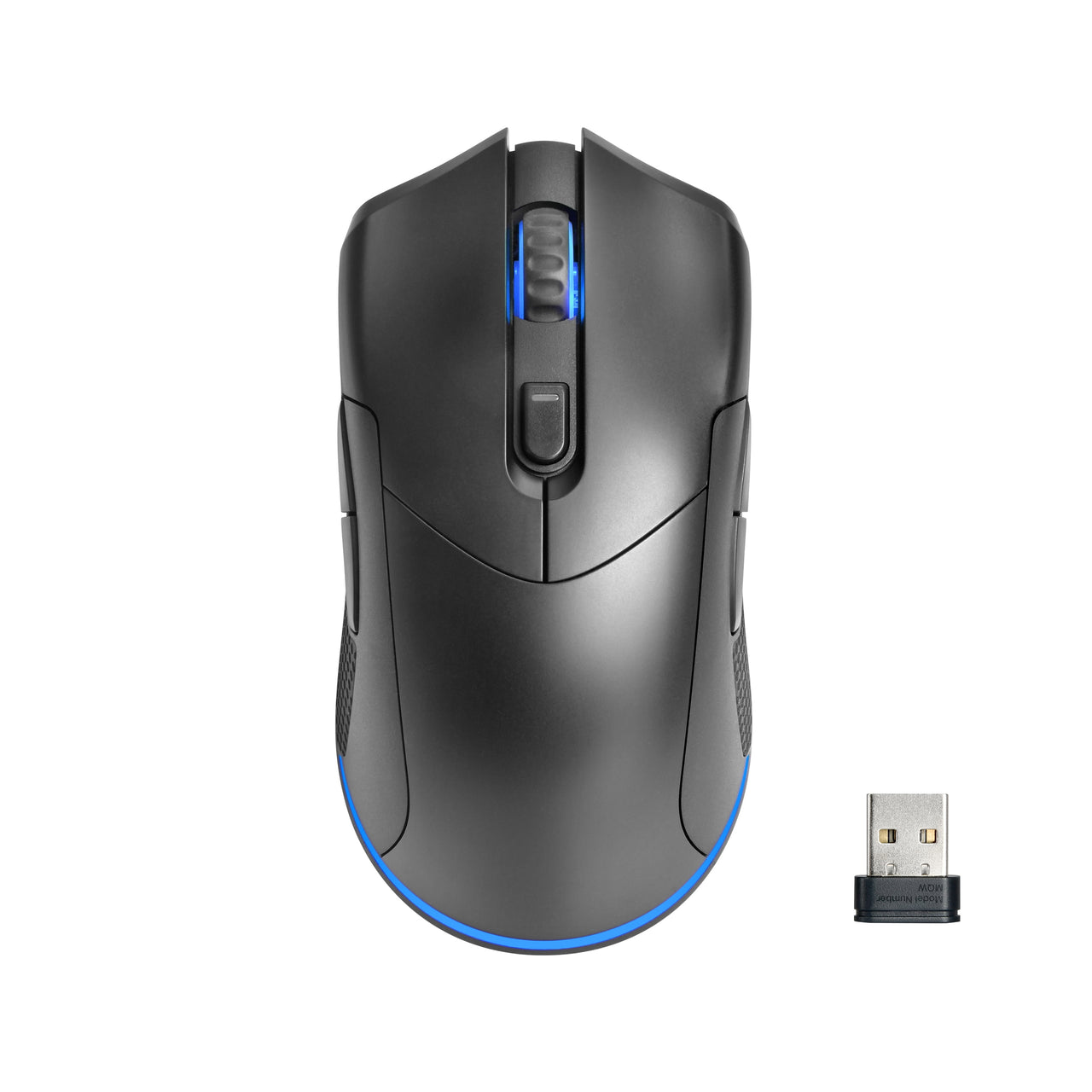 onn Rechargeable Wireless Gaming Mouse with LED Lighting, 8 Programmable Buttons