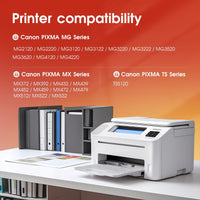240XL 241XL Ink Cartridges Compatible for Canon 240 and 241 Ink Combo for Pixma MG3620 MG3600 MG3120 TS5120 TS5100 MG4220 MG3520 MG2120 MX452 MX472 MX512 Printer(1 Black, 1 Tri-Color)
