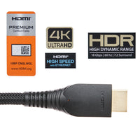 onn 4' Premium HDMI Cable, Black