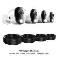 Night Owl® 2-Way Audio 12 Channel DVR Security System with 1TB Hard Drive and 4 Wired 1080p Deterrence Cameras