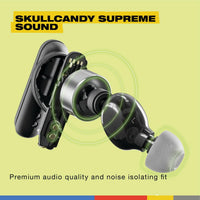 Skullcandy Smokin' Buds XT True Wireless in-Ear Earbuds, Black