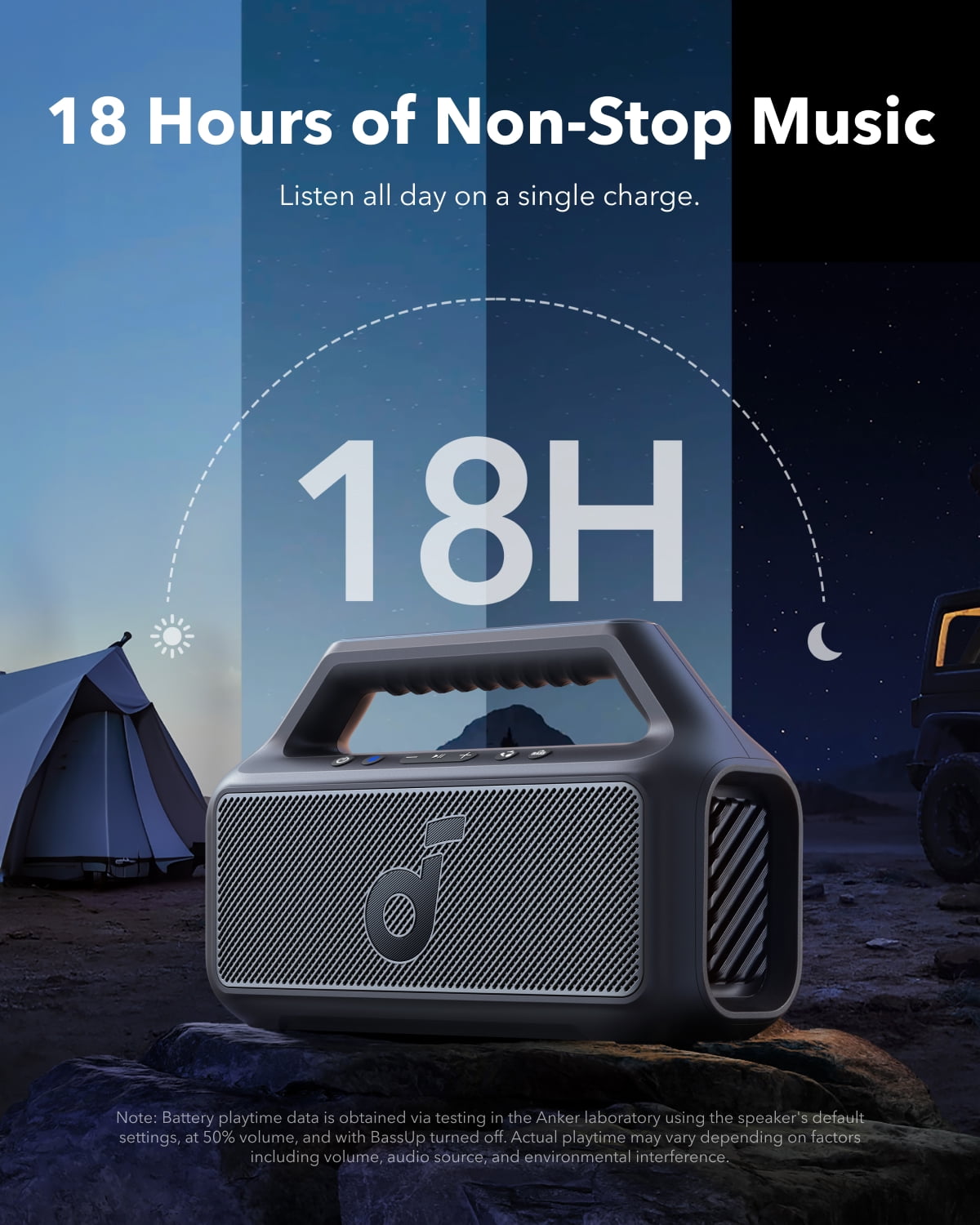 Soundcore Boom 2 SE Outdoor Speaker, 30W, BassUp Technology, 18H Playtime, IPX7 Waterproof, Floatable, New
