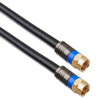 ONN. 25Feet Quad Shield Coaxial Cable, Black Color