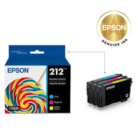 EPSON 212 Claria Ink Standard Capacity Color Combo Pack (T212520-S) Works with WorkForce WF-2830, WF-2850, Expression XP-4100, XP-4105