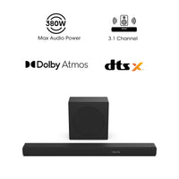 Hisense 3.1 Channel 380W Soundbar with Wireless Subwoofer* and Dolby Atmos (R632)
