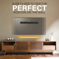 SANUS VuePoint Drywall Low Profile TV Wall Mount for 32” - 90” TVs up to 135lbs - No Drill or Studs Required