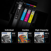 EPSON 212 Claria Ink High Capacity Black Cartridge (T212XL120-S) Works with WorkForce WF-2830, WF-2850, Expression XP-4100, XP-4105