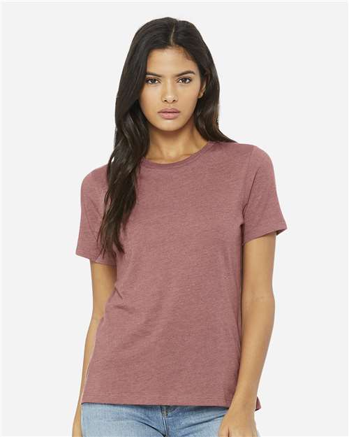 BELLA + CANVAS - Women’s Relaxed Fit Heather CVC Tee - 6400CVC