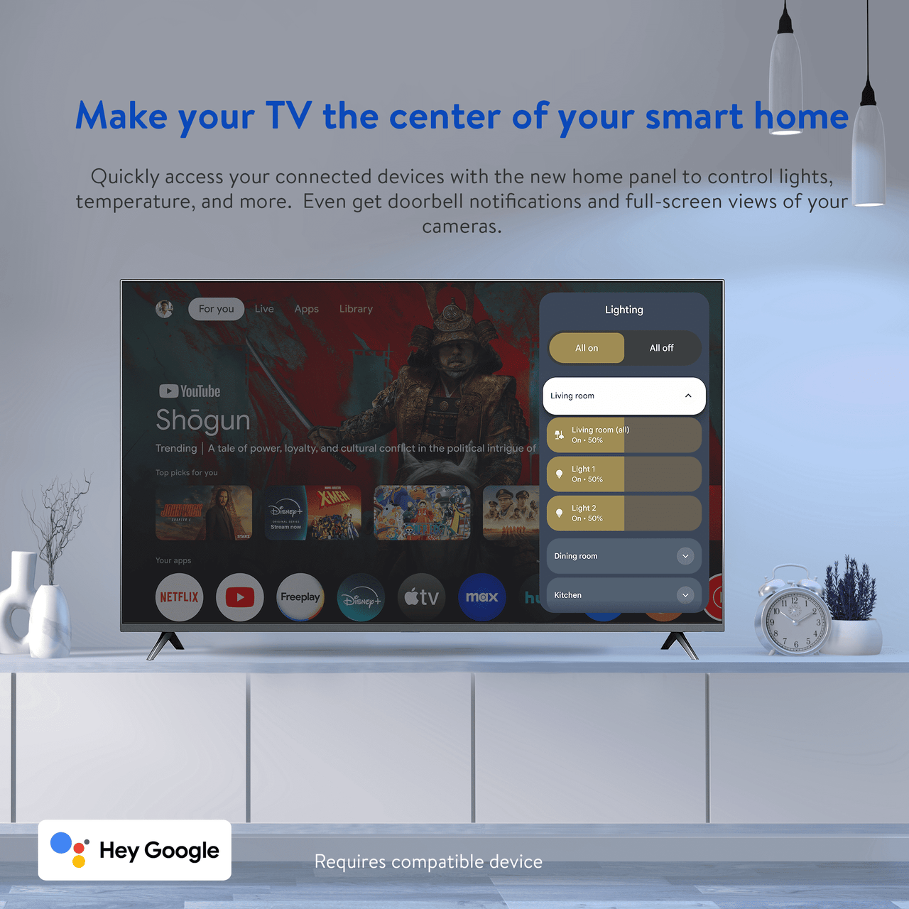 onn 4K Plus Streaming Device, Google TV - Ultra-fast Streaming, Stunning 4K UHD, 16GB Storage, 2GB RAM, Dolby Vision & Atmos, Remote with Voice Control