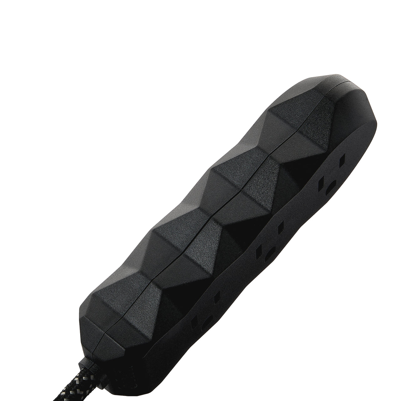 onn 3-Outlet Surge Protector with 4' Power Cord, Black