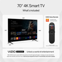 VIZIO 70” Class 4K UHD LED HDR Smart TV (V4K70M-08)