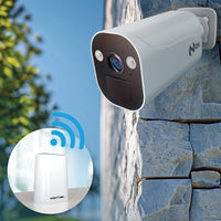 Night Owl Expandable Wi-Fi Security Hub with 64GB microSD Card and 3 Wire Free 2K Deterrence Cameras