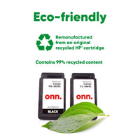 onn Canon PG-245XL/CL-246XL High Yield Inkjet Printer Cartridges, Black and Color, 2 Pack