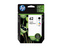 HP 62 Black Original Ink Cartridge, ~200 pages, C2P04AN#140