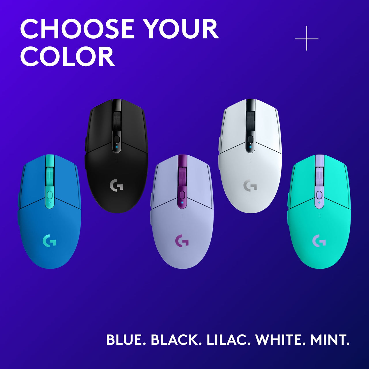 Logitech G305 LIGHTSPEED Wireless Gaming Mouse, HERO Sensor, 12,000 DPI, Lightweight, 6 Programmable Buttons, 250h Battery, On-Board Memory, Compatible with PC, Mac, Black