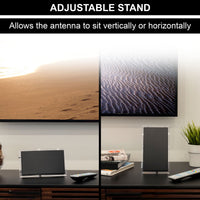 General Electric Crystal Amplified HDTV Antenna, 50-mile Range, VHF 1080P 4K,  Black, 48732