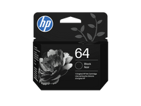 HP 64 Black Original Ink Cartridge, ~200 pages, N9J90AN#140
