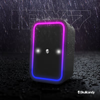 Skullcandy Stomp Waterproof USB Charge Out LED Lighting Wireless Bluetooth Portable Speaker, Black