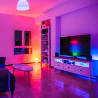 Feit Electric 32' Indoor/Covered Patio Color Changing LED Strip Light with Remote, RGB LED Plug-in