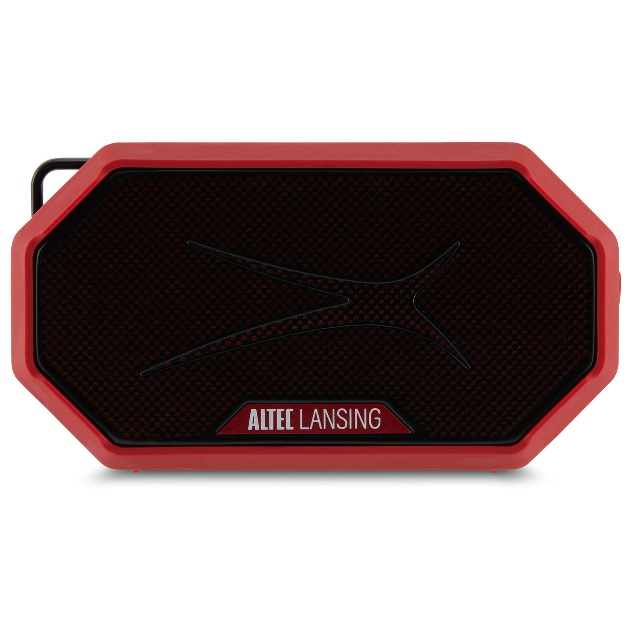 Altec Lansing HydraMini 2.0 EverythingProof Bluetooth Speaker, Waterproof IP67, Floats, 12-Hour Playtime, Built-In Magnet, Carabiner & Mount, Blue White