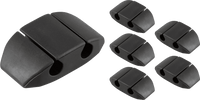 Cordinate Cable Management Dots, Dual Slot, Black, 6pk