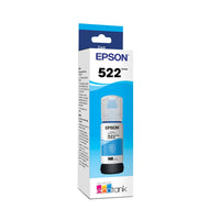 Epson 522 EcoTank Ink Ultra-high Capacity Bottle Black  (T522120-S) Works with EcoTank ET-2720, ET-2800, ET-2803, ET-2840, ET-4700, ET-4800, ET-4810