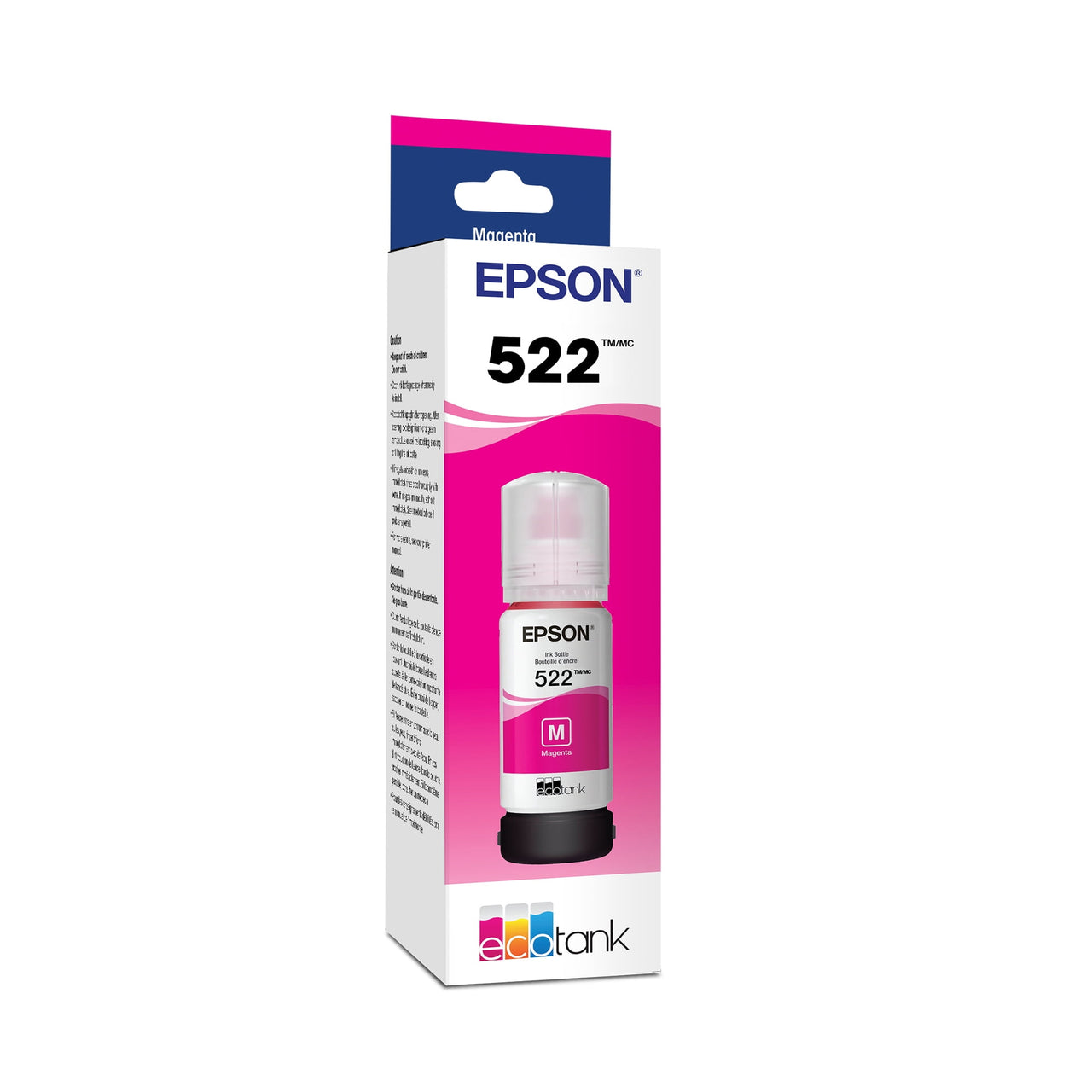 Epson 522 EcoTank Ink Ultra-high Capacity Bottle Black  (T522120-S) Works with EcoTank ET-2720, ET-2800, ET-2803, ET-2840, ET-4700, ET-4800, ET-4810