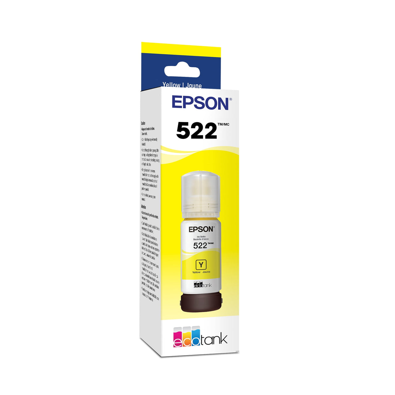 Epson 522 EcoTank Ink Ultra-high Capacity Bottle Black  (T522120-S) Works with EcoTank ET-2720, ET-2800, ET-2803, ET-2840, ET-4700, ET-4800, ET-4810