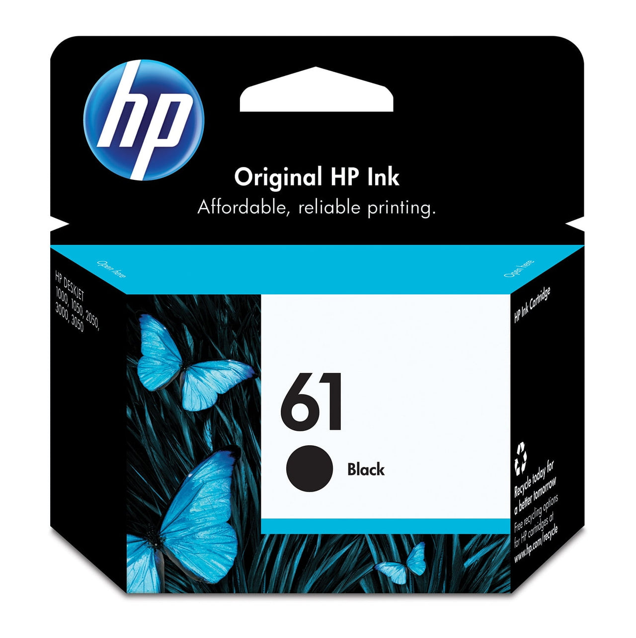 HP 61 Black Original Ink Cartridge, ~170 pages, CH561WN#140
