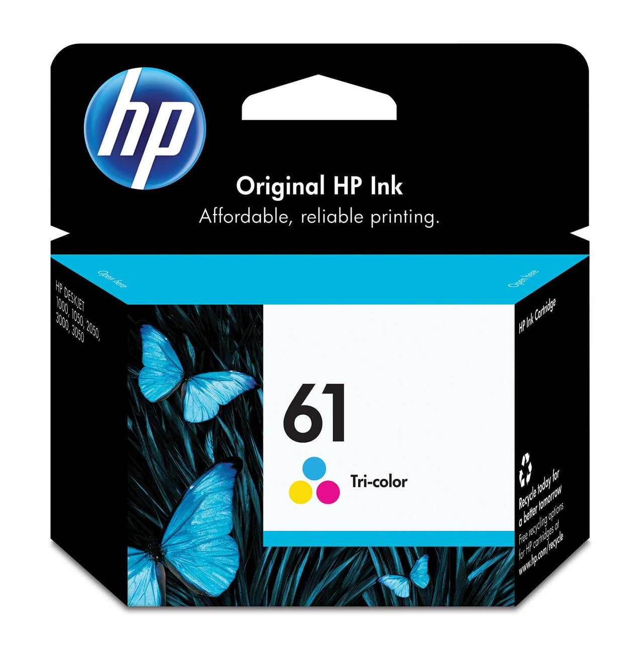 HP 61 Black Original Ink Cartridge, ~170 pages, CH561WN#140