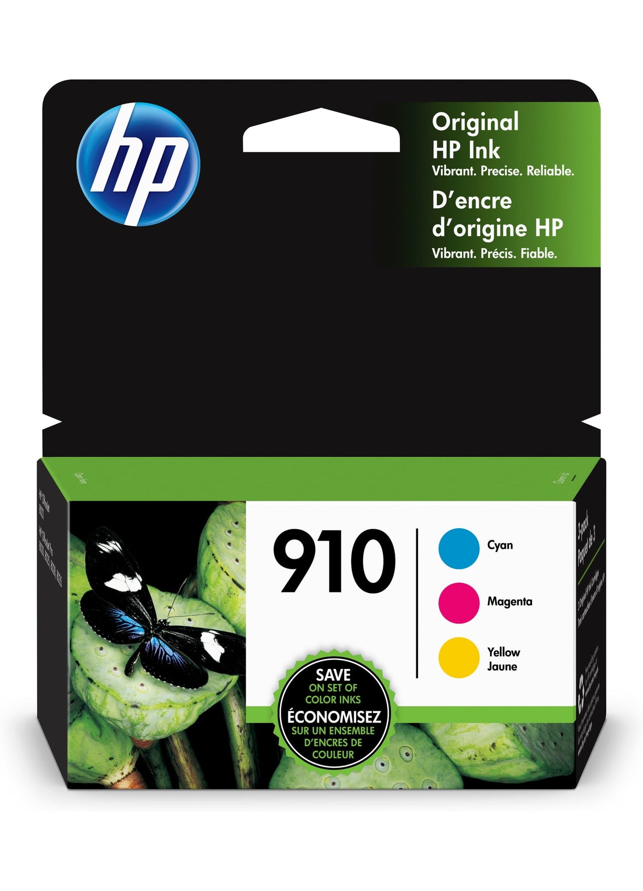 HP 910 Black Original Ink Cartridge, ~250 pages, 3YL61AN#140