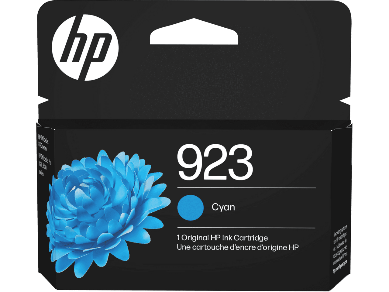 HP 923 Black Original Ink Cartridge, ~500 pages, 4K0T3LN