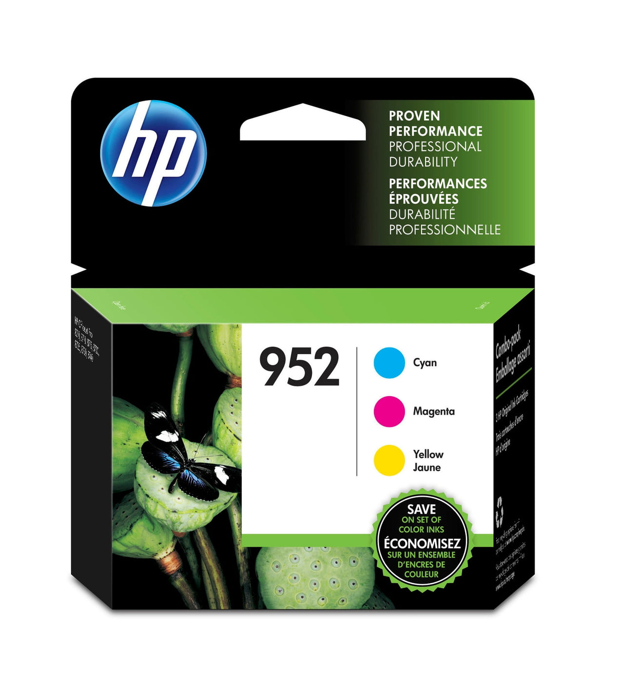 HP 952 Black Original Ink Cartridge, ~900 pages, F6U15AN#140