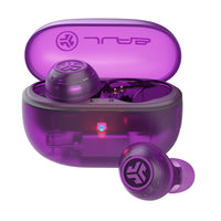 JLab GO Pop Active Noise Cancelling Bluetooth Earbuds, Charging Case, Fuchsia