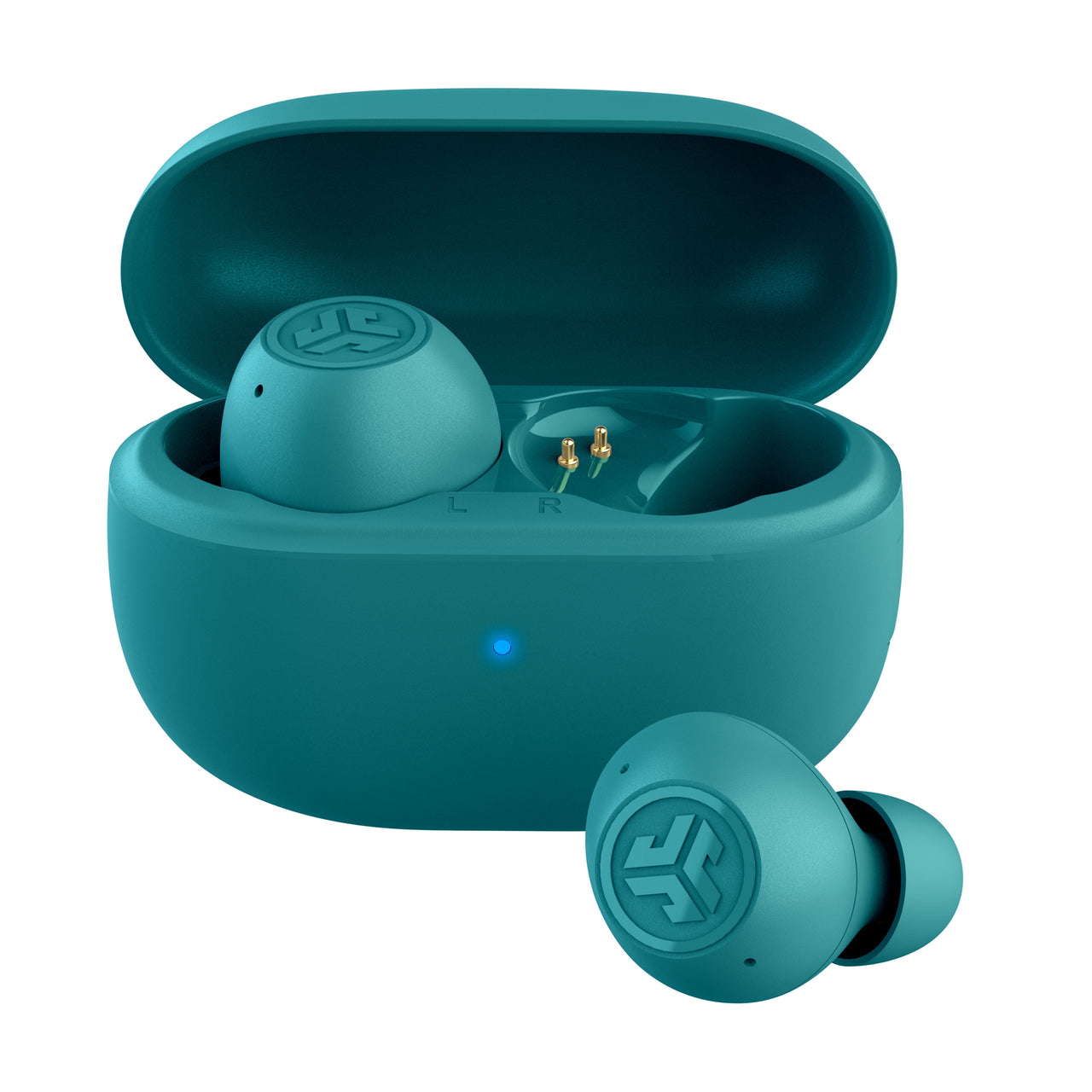JLab GO Pop Active Noise Cancelling Bluetooth Earbuds, Charging Case, Fuchsia