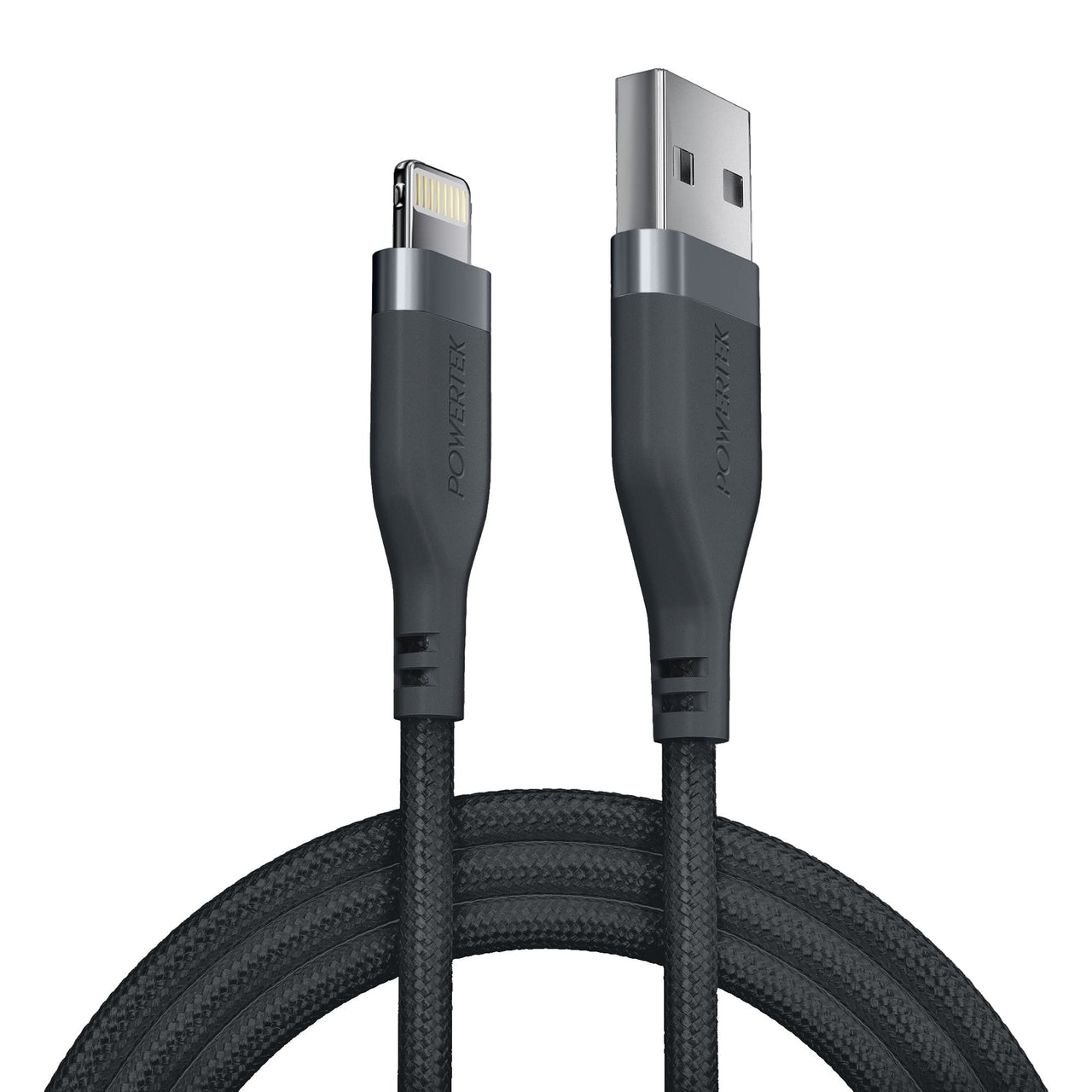 Liquipel Powertek iPad & iPhone Lightning Charger Cable, Fast Charging 6ft MFI, Premium White
