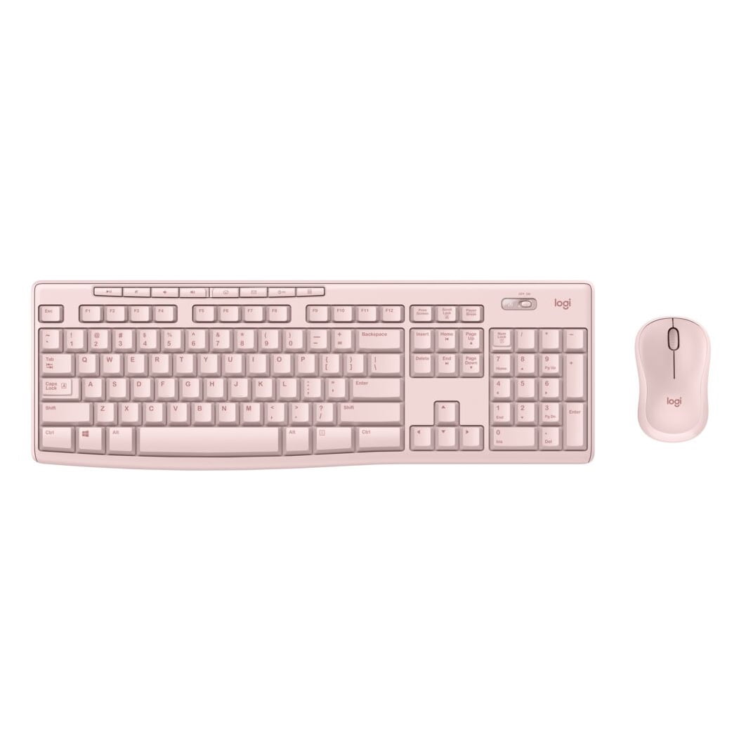 Logitech Wireless Keyboard and Mouse Combo for Windows, 2.4 GHz Wireless, 8 Multimedia and Shortcut Keys, Walmart Exclusive