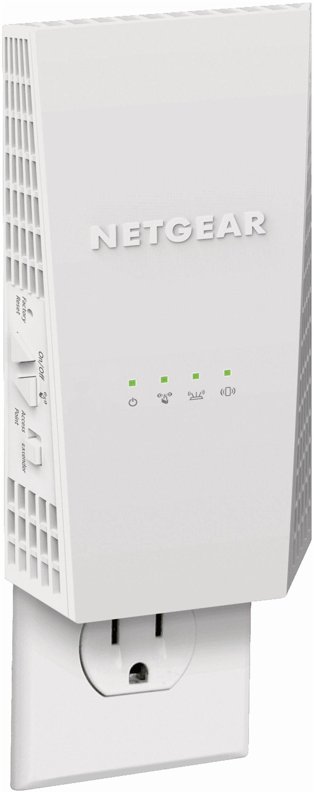 NETGEAR - EX6400 AC1900 WiFi Mesh Wall Plug Range Extender and Signal Booster