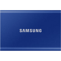 SAMSUNG T7 Portable SSD 1TB Indigo Blue, Up-to 1,050MB/s, USB 3.2 Gen2, External - MU-PC1T0H/AM