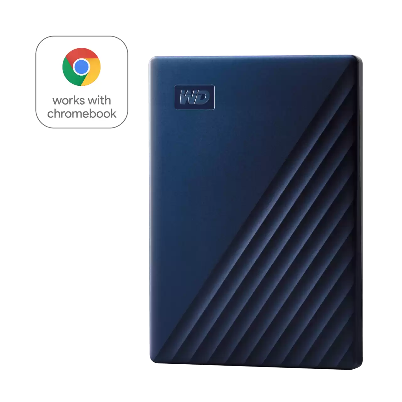 WD 2TB Drive for Chromebook USB 3.2 Gen 1, 2.5" Portable External Hard Drive HDD - WDBB7B0020BBL-WEWM