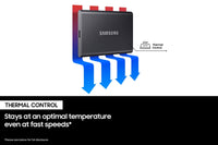 SAMSUNG T7 Portable SSD 1TB Indigo Blue, Up-to 1,050MB/s, USB 3.2 Gen2, External - MU-PC1T0H/AM