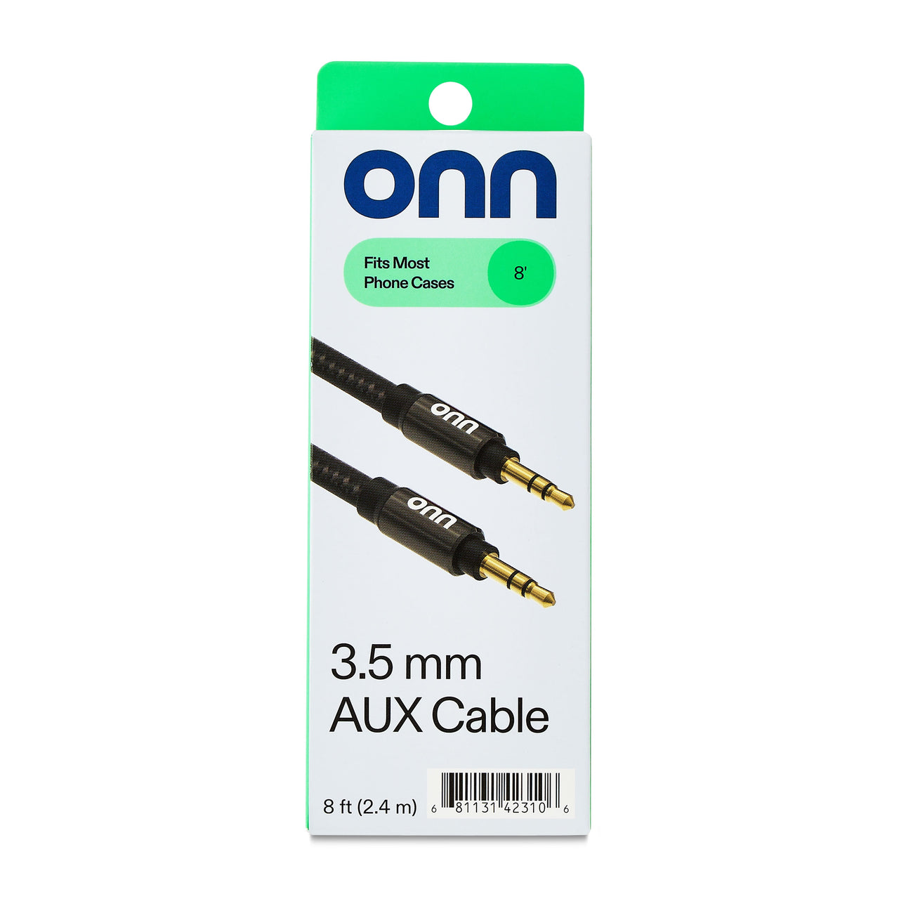 onn 8' 3.5 mm AUX Cable