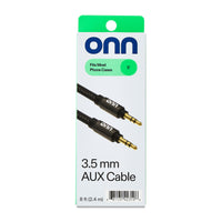 onn 8' 3.5 mm AUX Cable